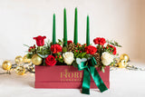 FR LONG BOX WITH CANDLES