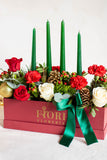FR LONG BOX WITH CANDLES