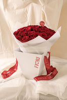 RA81 - RED LOVE (ramo de 50 rosas rojas con bolsa porta ramo)