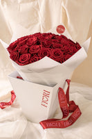 RA81 - RED LOVE (ramo de 50 rosas rojas con bolsa porta ramo)