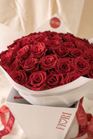 RA88 - RED LOVE (ramo de 40 rosas rojas en bolsa porta ramo)
