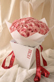 RA82 - PINK LOVE (ramo de 50 rosas rosadas con bolsa porta ramo)