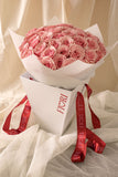 RA82 - PINK LOVE (ramo de 50 rosas rosadas con bolsa porta ramo)