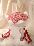 RA82 - PINK LOVE (ramo de 50 rosas rosadas con bolsa porta ramo)
