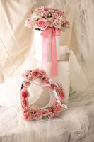 BOX99 - ROMANTIC CLASSIC (box con flores y rosas en tonos rosados)
