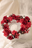 BOX102 - CORAZON DULCE (arreglo XL de flores y chocolates con 15 bombones, rosas, astromelias y claveles)