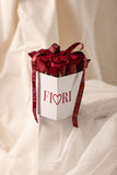 MINIBOX 9 - CORAZON PETIT RED (base de corazon con 9 rosas rojas)